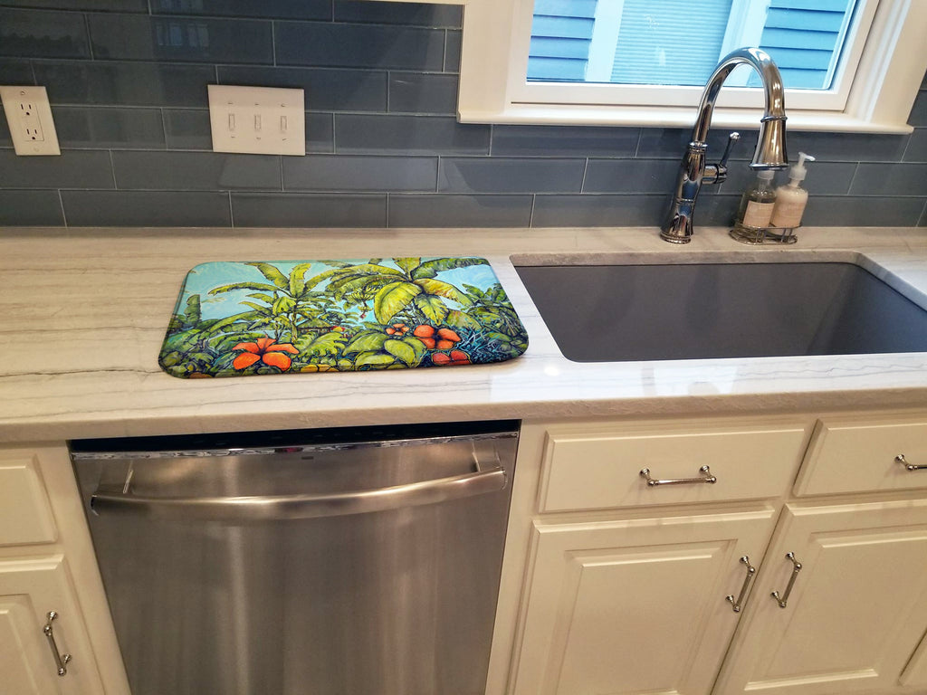 Banana Cabana Dish Drying Mat Absorbent Dish Drying Mat Pad for Kitchen Counter Dish Drainer Mat for Countertop, 14 x 21", Multicolor