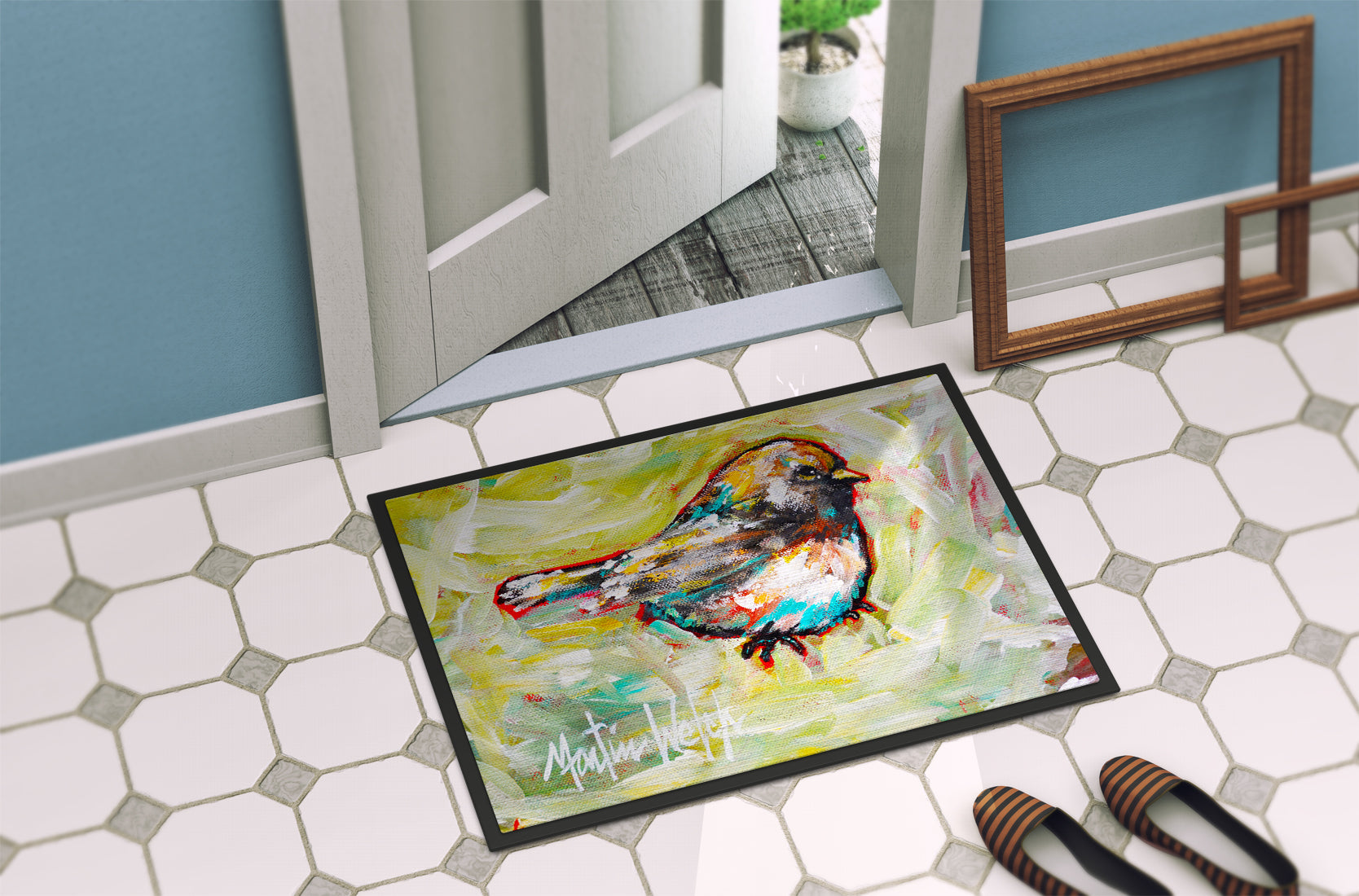 Be Winkin Doormat Indoor Outdoor 24H X 36W Front Door Mat Rugs for Entryway, Non Slip Washable Low Pile,