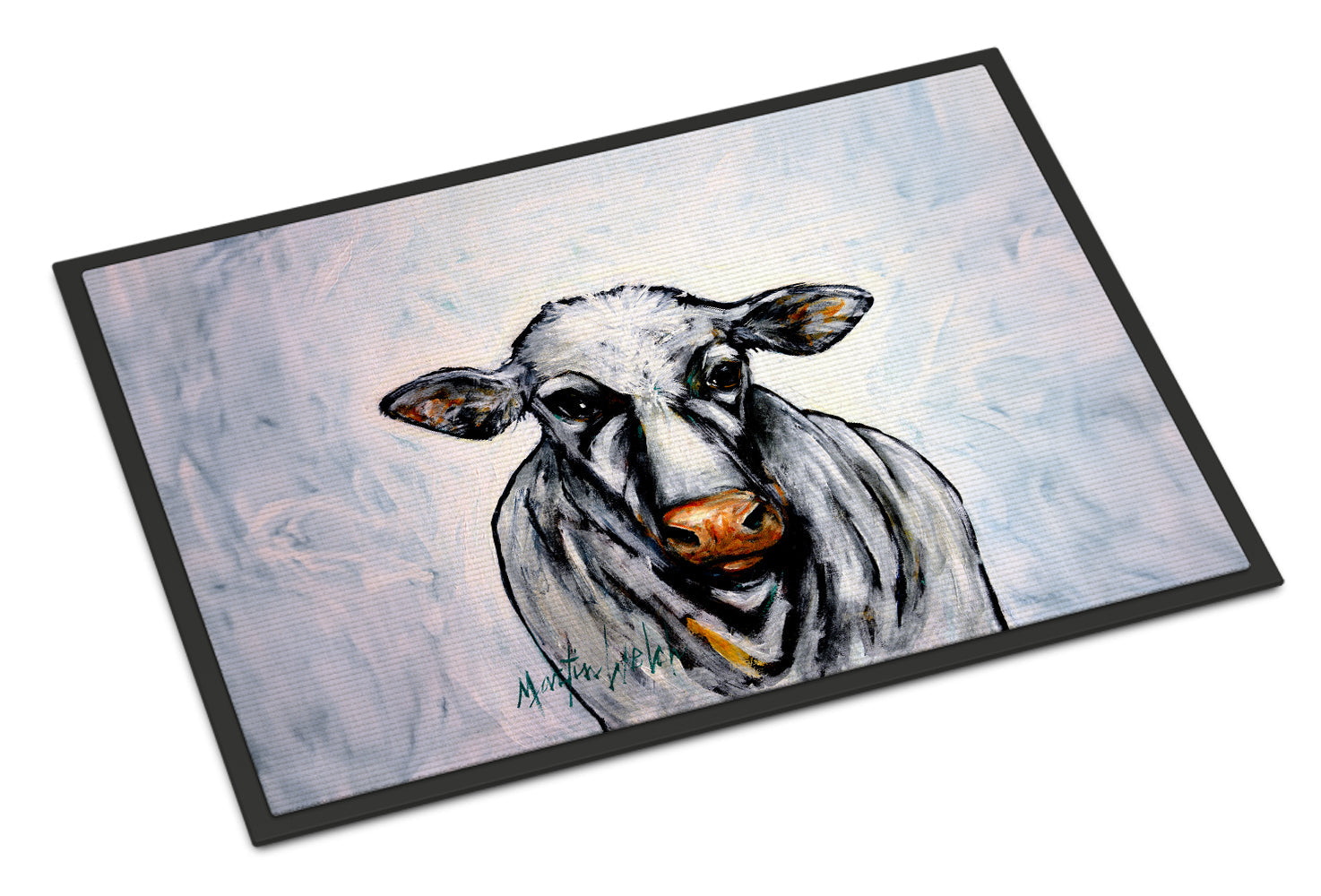 Bessie the Cow Doormat Indoor Outdoor 18H X 27W Front Door Mat Rugs for Entryway, Non Slip Washable