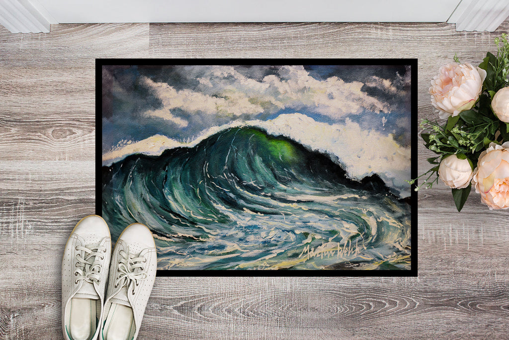 Big Blue Wave Doormat Indoor Outdoor 18H X 27W Front Door Mat Rugs for Entryway, Non Slip Washable