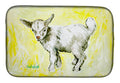 Billy The Kid Goat Dish Drying Mat Absorbent Dish Drying Mat Pad for Kitchen Counter Dish Drainer Mat for Countertop, 14 x 21", Multicolor