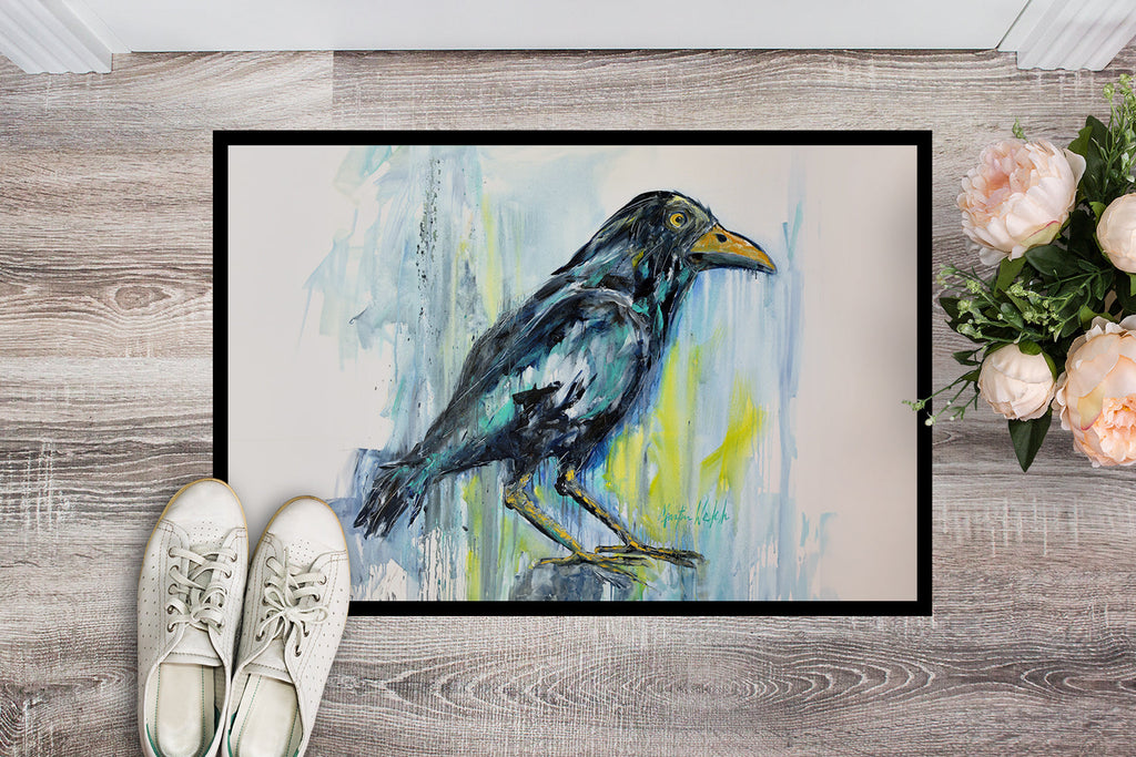 Burnt Corn Crow Doormat Indoor Outdoor 18H X 27W Front Door Mat Rugs for Entryway, Non Slip Washable