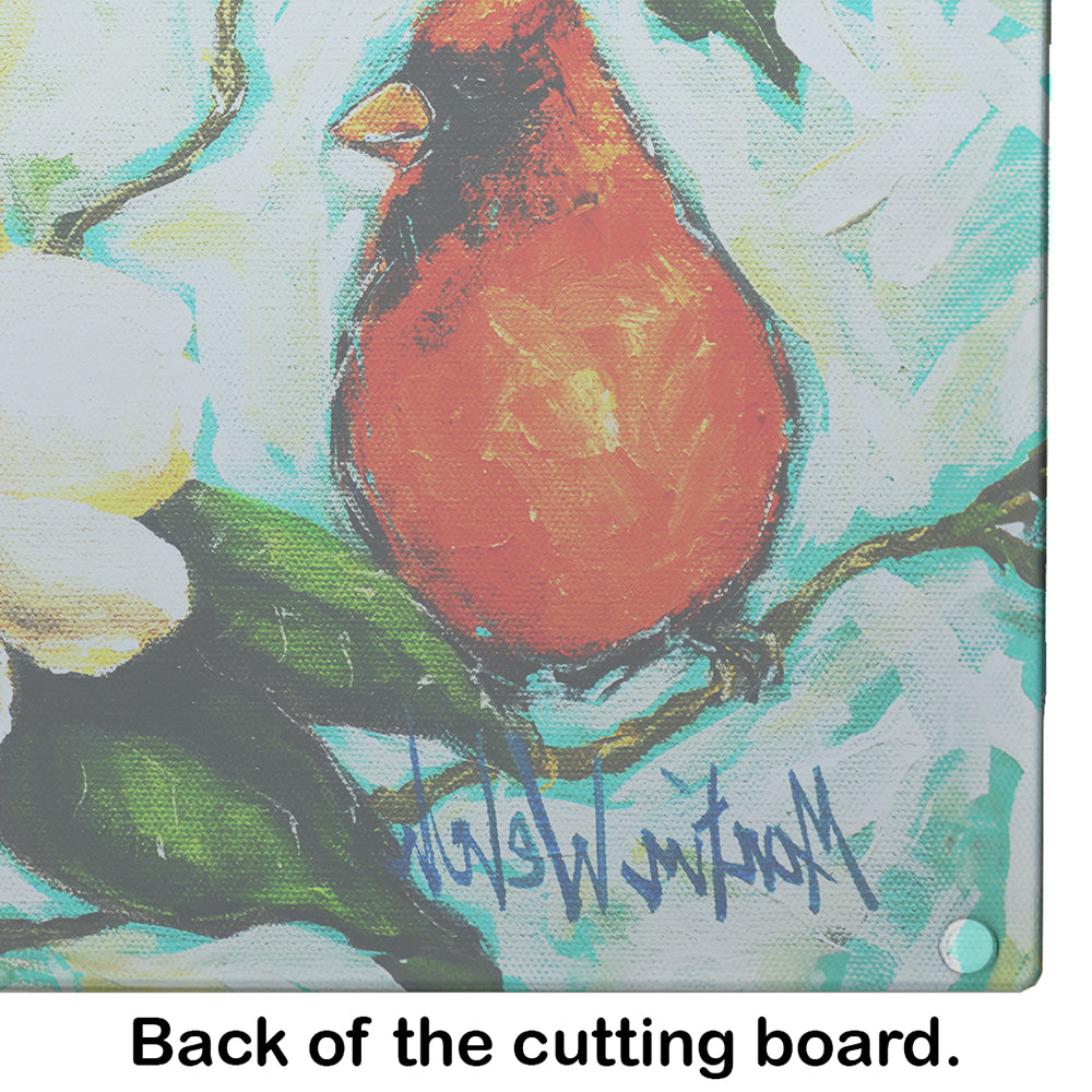 Cardinal Aqua Cutting Board Tempered Glass Kitchen Cutting Surface, Heat Resistant Chopping, Non-Slip Feet, Food Prep & Serving