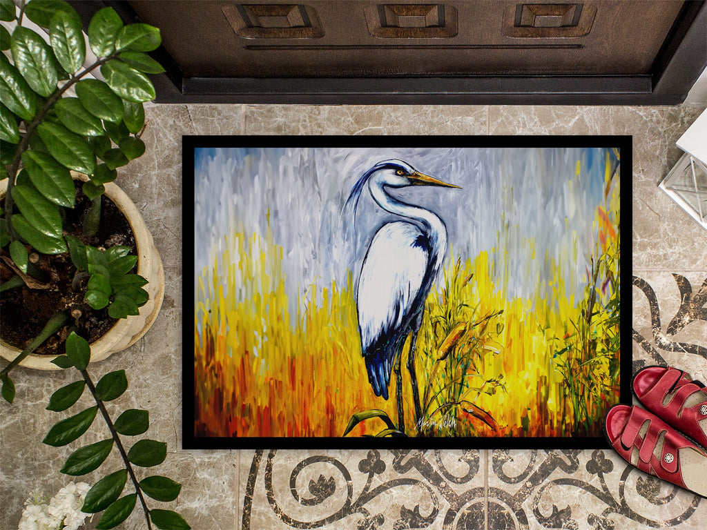 Cattin Around Heron Doormat Indoor Outdoor 24H X 36W Front Door Mat Rugs for Entryway, Non Slip Washable Low Pile,