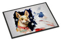 Chevy Boston Terrier Doormat Indoor Outdoor 18H X 27W Front Door Mat Rugs for Entryway, Non Slip Washable