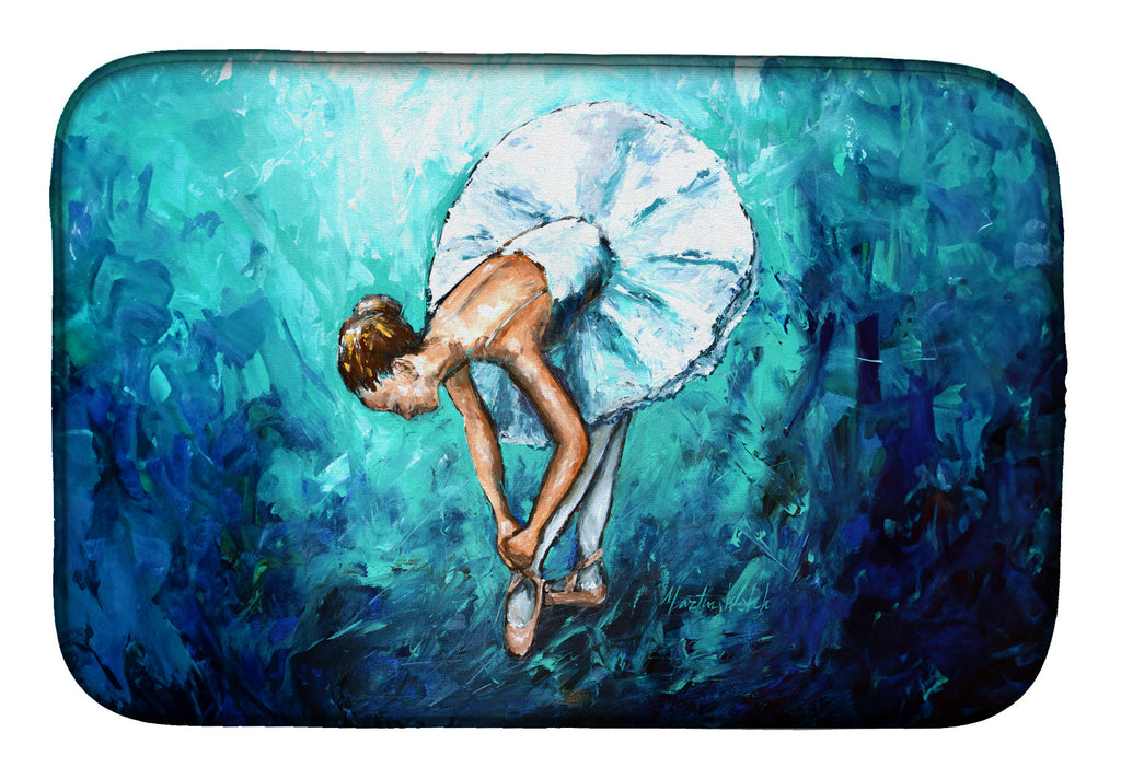 Early Practice Ballet Dish Drying Mat Absorbent Dish Drying Mat Pad for Kitchen Counter Dish Drainer Mat for Countertop, 14 x 21", Multicolor