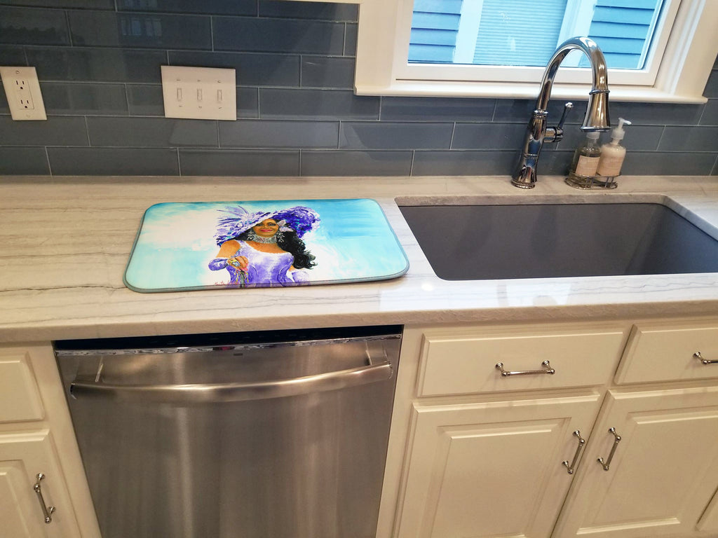 Easter Parade Dish Drying Mat Absorbent Dish Drying Mat Pad for Kitchen Counter Dish Drainer Mat for Countertop, 14 x 21", Multicolor