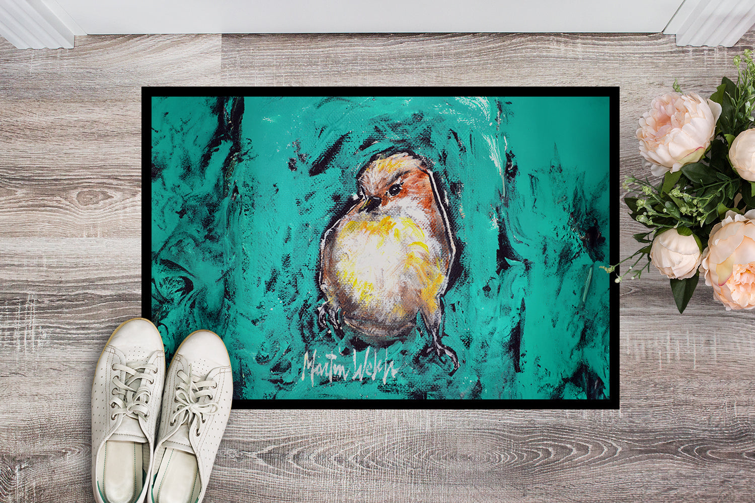 EeewH Bird Doormat Indoor Outdoor 24H X 36W Front Door Mat Rugs for Entryway, Non Slip Washable Low Pile,