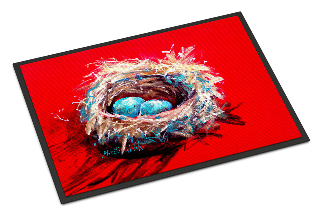 Egg-Stra Special Bird Nest Doormat Indoor Outdoor 24H X 36W Front Door Mat Rugs for Entryway, Non Slip Washable Low Pile,