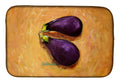 EP II Eggplant Dish Drying Mat Absorbent Dish Drying Mat Pad for Kitchen Counter Dish Drainer Mat for Countertop, 14 x 21", Multicolor
