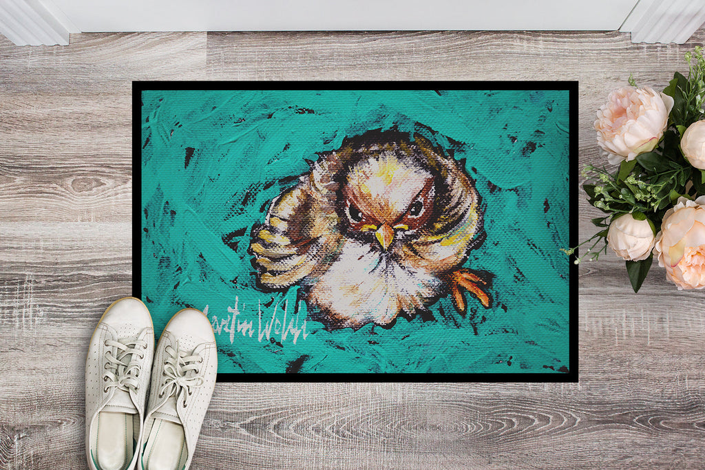 Fiest Chic Bird Doormat Indoor Outdoor 24H X 36W Front Door Mat Rugs for Entryway, Non Slip Washable Low Pile,