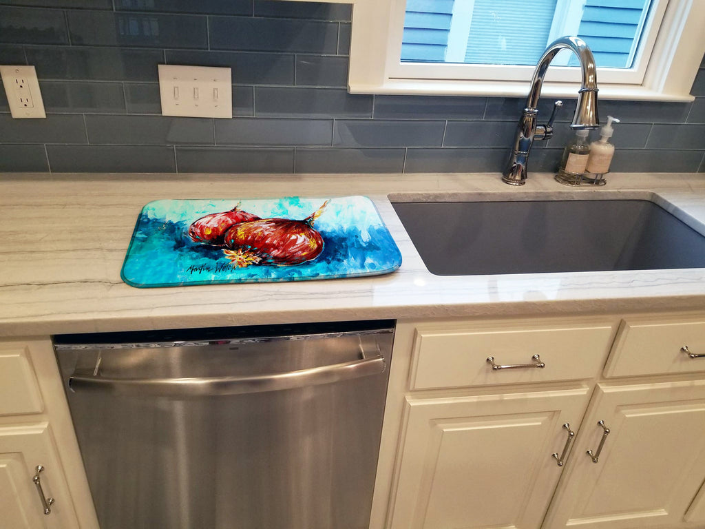 Onion Funions Dish Drying Mat Absorbent Dish Drying Mat Pad for Kitchen Counter Dish Drainer Mat for Countertop, 14 x 21", Multicolor