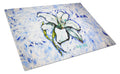 Lily Cutting Board Tempered Glass Kitchen Cutting Surface, Heat Resistant Chopping, Non-Slip Feet, Food Prep & Serving
