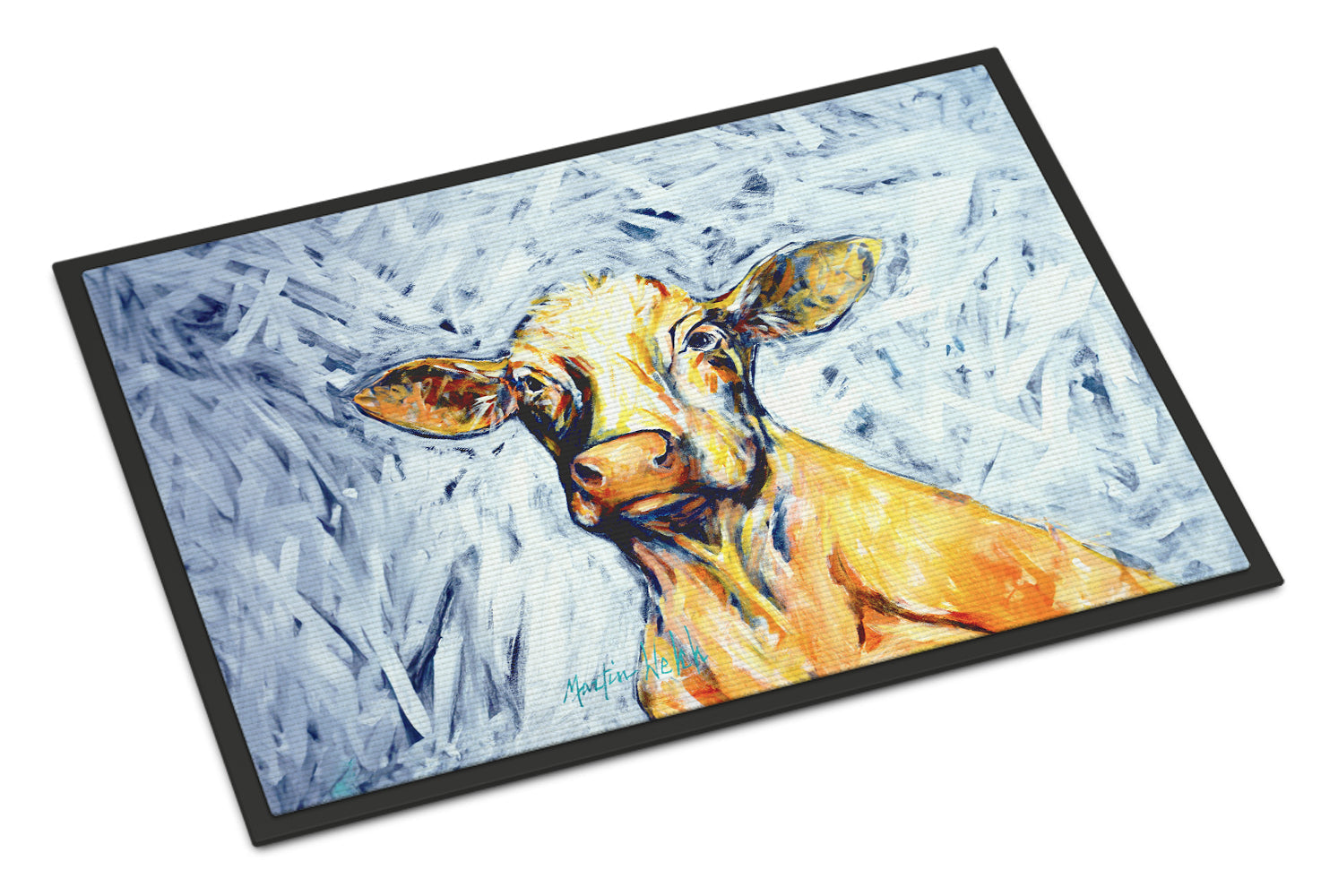 Moo Cow Doormat Indoor Outdoor 24H X 36W Front Door Mat Rugs for Entryway, Non Slip Washable Low Pile,