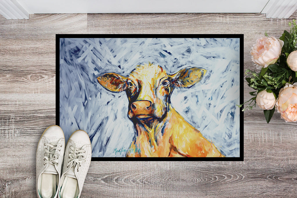 Moo Cow Doormat Indoor Outdoor 18H X 27W Front Door Mat Rugs for Entryway, Non Slip Washable