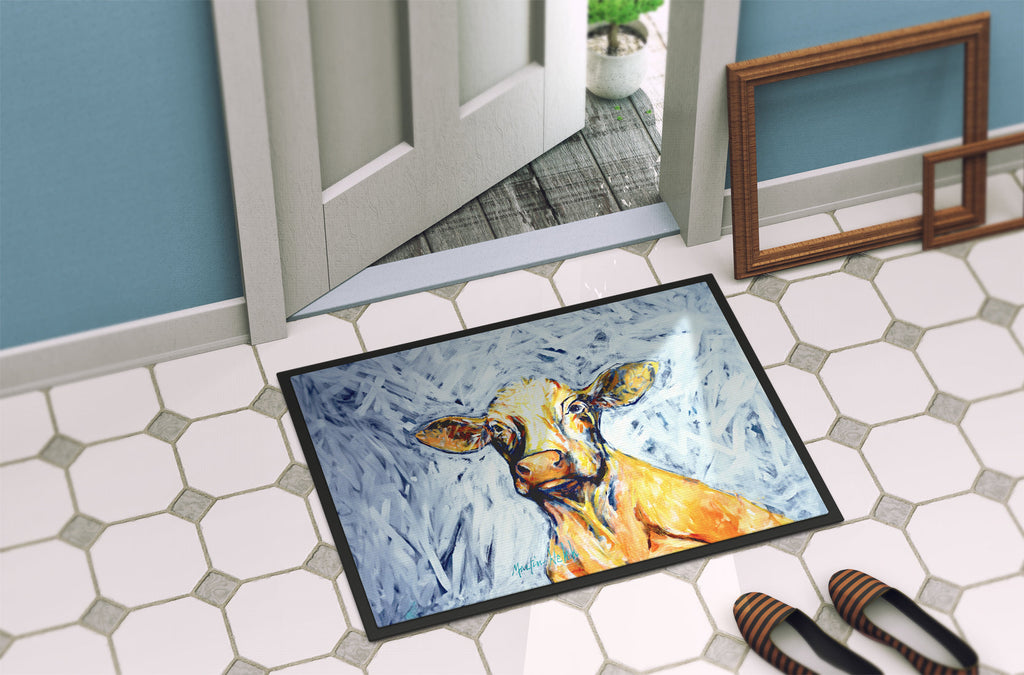Moo Cow Doormat Indoor Outdoor 18H X 27W Front Door Mat Rugs for Entryway, Non Slip Washable