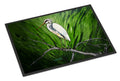 Heron On A Limb Doormat Indoor Outdoor 18H X 27W Front Door Mat Rugs for Entryway, Non Slip Washable