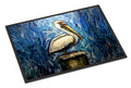 Pelican Blues Doormat Indoor Outdoor 24H X 36W Front Door Mat Rugs for Entryway, Non Slip Washable Low Pile,