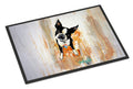 Boston Terrier Scout Doormat Indoor Outdoor 18H X 27W Front Door Mat Rugs for Entryway, Non Slip Washable