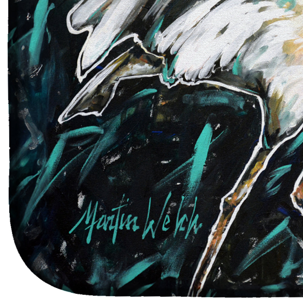 Heron Stretch Dish Drying Mat Absorbent Dish Drying Mat Pad for Kitchen Counter Dish Drainer Mat for Countertop, 14 x 21", Multicolor