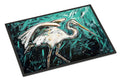 Heron Stretch Doormat Indoor Outdoor 18H X 27W Front Door Mat Rugs for Entryway, Non Slip Washable