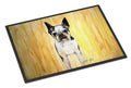 Boston Terrier Walker Two Doormat Indoor Outdoor 24H X 36W Front Door Mat Rugs for Entryway, Non Slip Washable Low Pile,