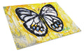 Buttefly Whisp Cutting Board Tempered Glass Kitchen Cutting Surface, Heat Resistant Chopping, Non-Slip Feet, Food Prep & Serving