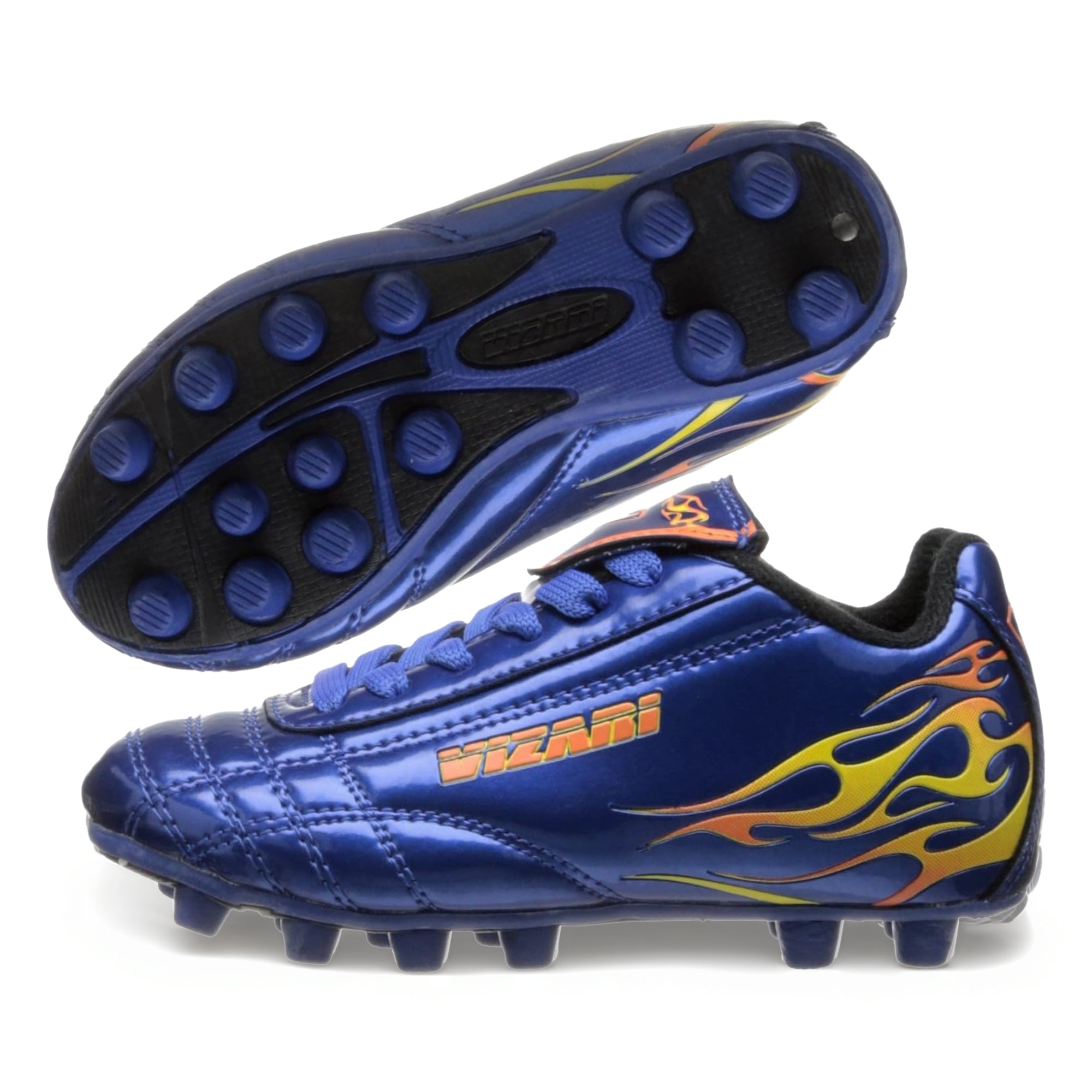 Youth Firm Ground Soccer Cleats – Blaze Blue/Orange