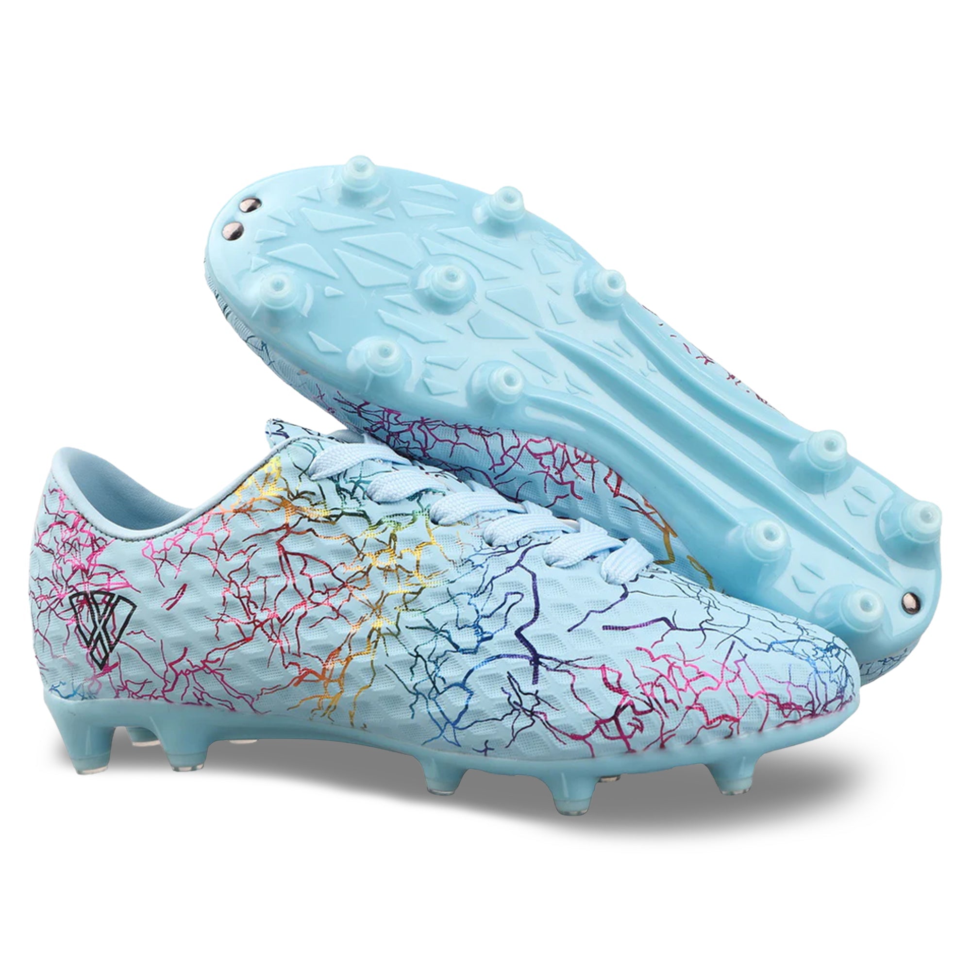 Vizari Zodiac JR Kids Firm Ground (FG) Soccer Cleats – Sky Blue, Youth Sizes 8C–6Y