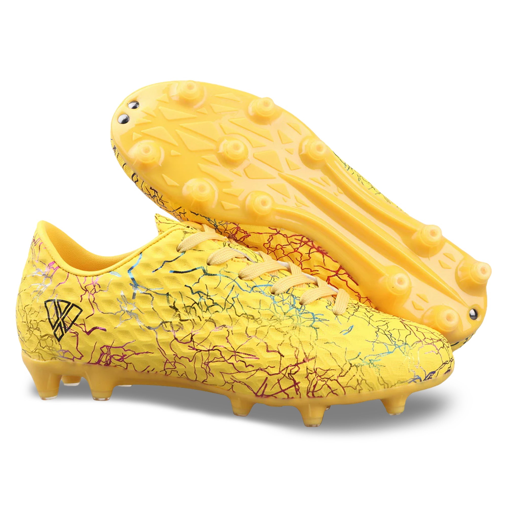 Vizari Zodiac JR Kids Firm Ground (FG) Soccer Cleats – Yellow, Youth Sizes 8C–6Y