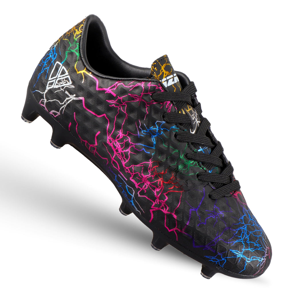Vizari Zodiac JR Kids Firm Ground (FG) Soccer Cleats – Black, Youth Sizes 8C–6Y