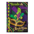 Mardi Gras Beads & Bling 2 Sided Garden Flag