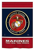 Marines The Few The Proud Garden Flag 2 Sided