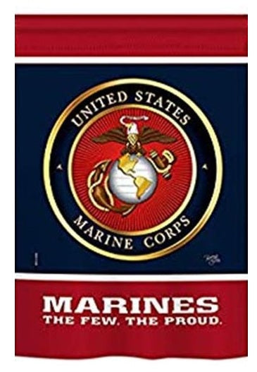 Marines The Few The Proud Garden Flag 2 Sided