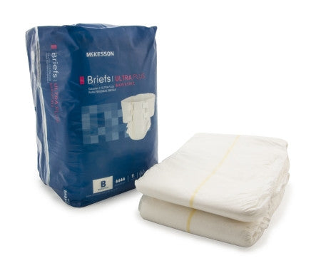 Unisex Adult Incontinence Brief McKesson Ultra Bariatric 3X-Large Disposable Heavy Absorbency - BRBAR