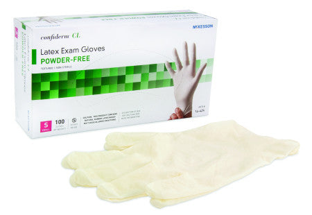 McKesson Confiderm® CL Latex Exam Gloves Small - 14-424