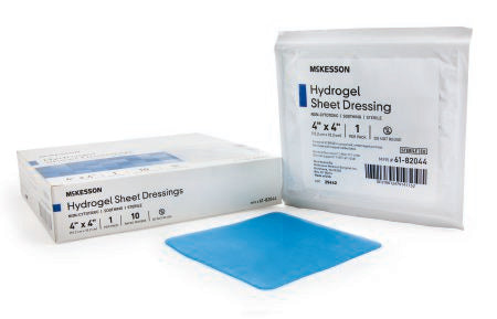 Hydrogel Wound Dressing McKesson Sheet 4 X 4 Inch Sterile - 61-82044