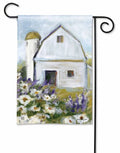 Meadow Brook Barn Garden Flag 2 Sided Decorative