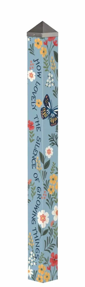 Meadow Flora Blue Art Pole 60 Inches