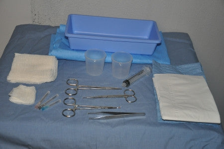 Medi-Pak™ Premium Laceration Tray w/ Stainless Instruments - 25-2691
