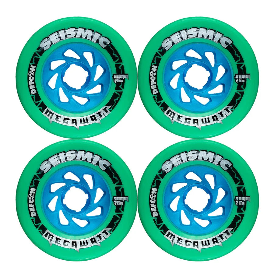 Seismic Megawatt Defcon Wheels 90x58mm 76a - Mint (Set of 4)