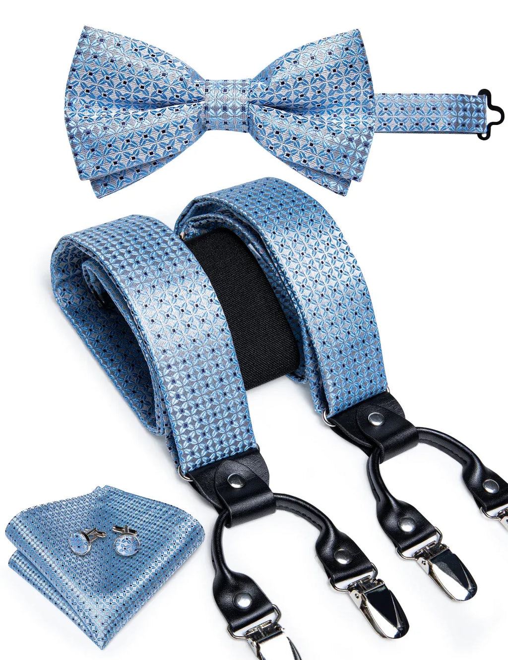 Men's Silk Suspenders Set