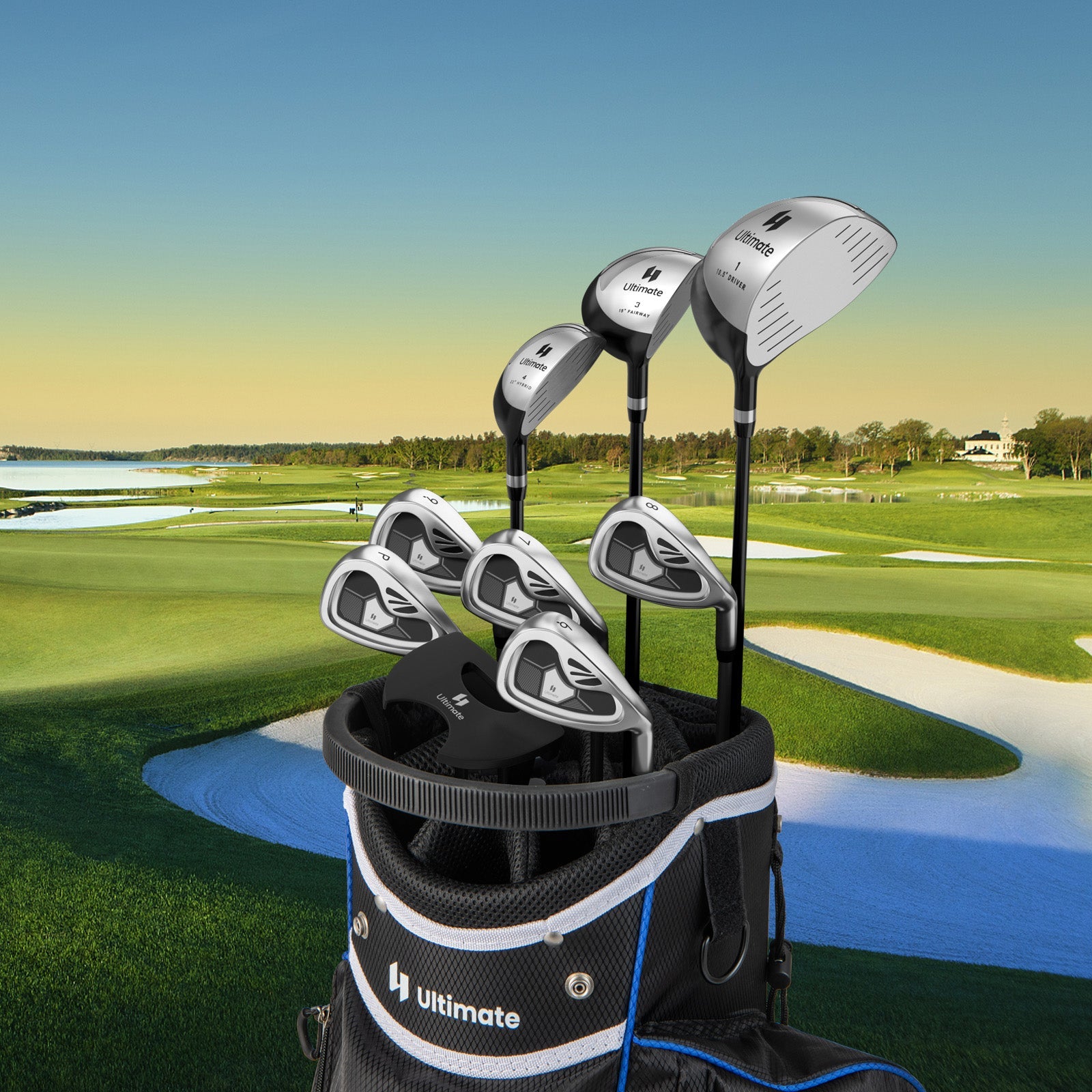Men's 9 Pieces Complete Golf Club Set