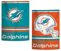 Miami Dolphins Garden Flag 2 Sided Helmet Logo