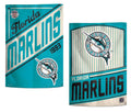 Miami Marlins Garden Flag 2 Sided Vintage Retro