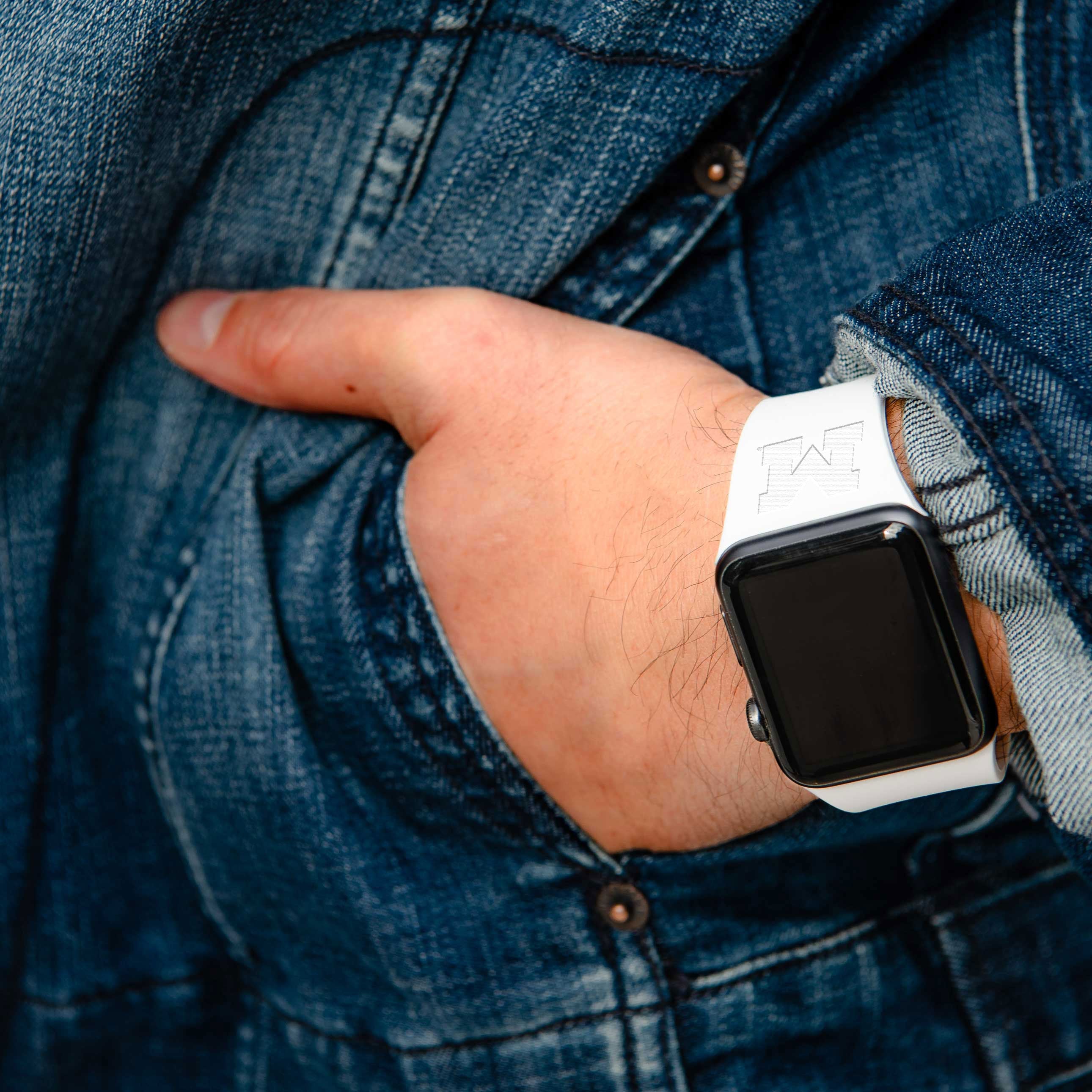 Michigan Wolverines Engraved Apple Watch Band
