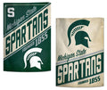 Michigan State Spartans Garden Flag 2 Sided Retro Logo