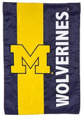 Michigan Wolverines Garden Flag 2 Sided Applique