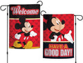 Mickey Mouse Garden Flag 2 Sided Have A Good Day