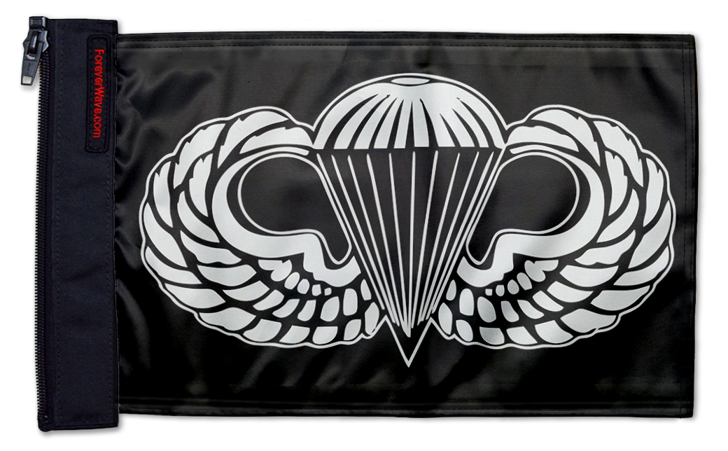 Airborne 12"x18" Forever Wave Flag for Jeep Wrangler JL 2-Door 2018-Present